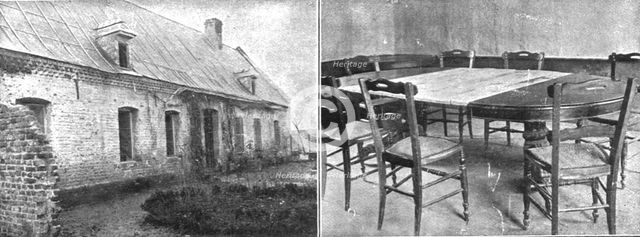 ''La Capitulation Allemande; Le presbytere de homblieres qui fut la deuxieme etape des..., 1918. Creator: Unknown.