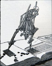 La Carcoma drawing that is part of the book Danza macabra 1903. Creator: Sattler, Joseph (1867-1931)