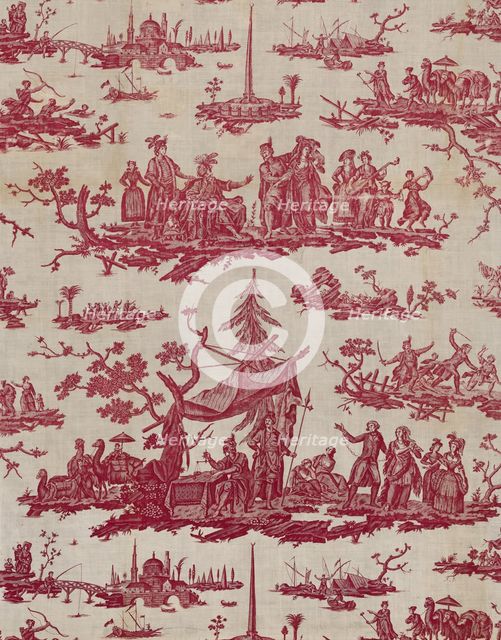 La Caravane du Caire (The Caravan from Cairo) (Furnishing Fabric), France, 1785/89. Creator: Petitpierre et Cie.