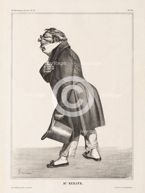 La Caricature, Pl. 314, Comte de. Keratry, 1833. Creator: Honoré Daumier (French, 1808-1879).