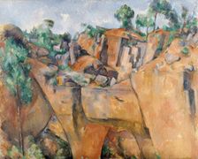 La carrière de Bibémus (The Bibémus Quarry) , c1895. Creator: Cézanne, Paul (1839-1906)