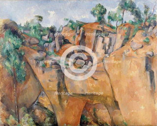 La carrière de Bibémus (The Bibémus Quarry) , c1895. Creator: Cézanne, Paul (1839-1906).