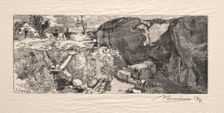 La Carrière de grès, 1890. Creator: Auguste Louis Lepère (French, 1849-1918)