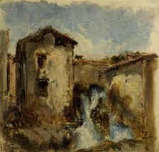 La cascade, between 1850 and 1870. Creator: Felix Francois Georges Philibert Ziem
