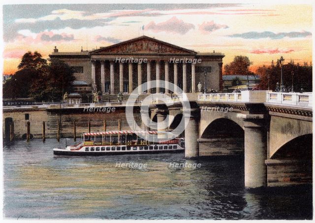 La Chambre des Deputes and the Pont de la Concorde, Paris, c1900. Artist: Unknown