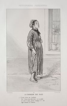 La Chanson des Rues. Creator: Paul Gavarni (French, 1804-1866)