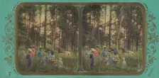 La Chasse aux Coquelicots., about 1855. Creator: Fraget & Viret