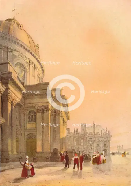 'La Chapelle de l'Institut, Paris', 1839. Artist: Thomas Shotter Boys.