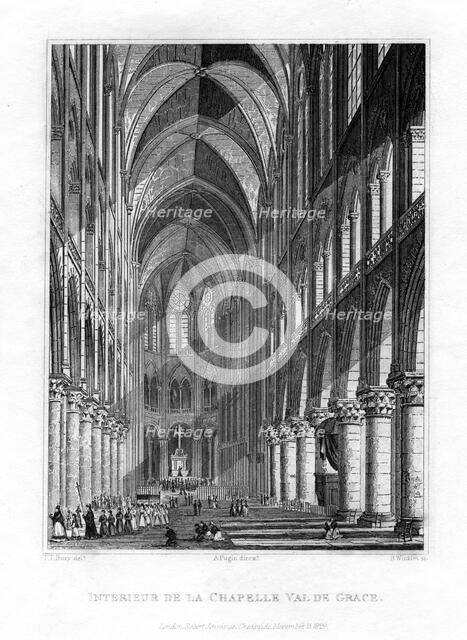 La Chapelle du Val de Grace, Paris, France, 1829. Artist: Benjamin Winkles