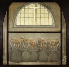 La chapelle : Les orphelines, c.1901. Creator: Fernand Pelez