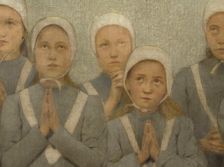 La chapelle : Les orphelines, c.1901. Creator: Fernand Pelez