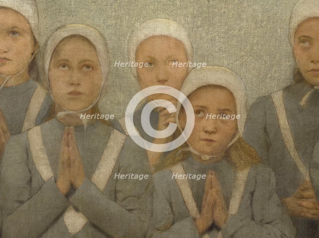 La chapelle : Les orphelines, c.1901. Creator: Fernand Pelez.