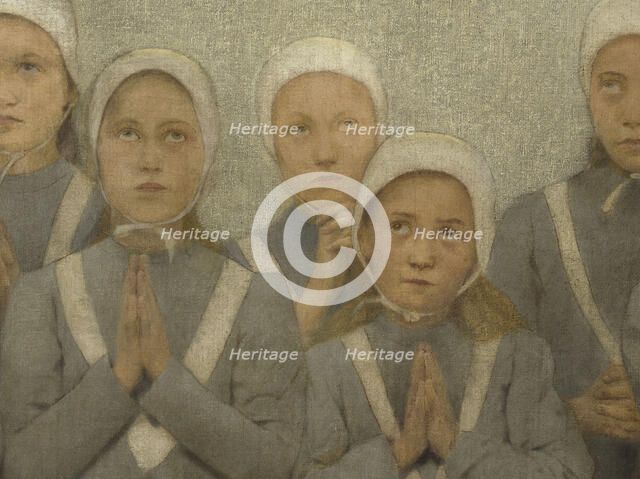 La chapelle : Les orphelines, c.1901. Creator: Fernand Pelez.