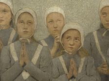 La chapelle : Les orphelines, c.1901. Creator: Fernand Pelez