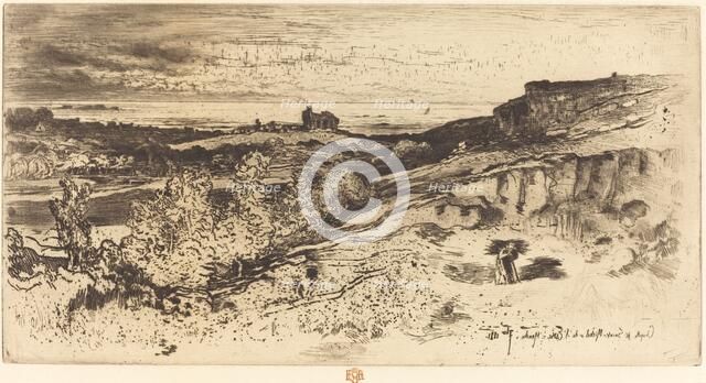 La Chapelle Saint-Michel à l'Estre. Creator: Felix Hilaire Buhot.