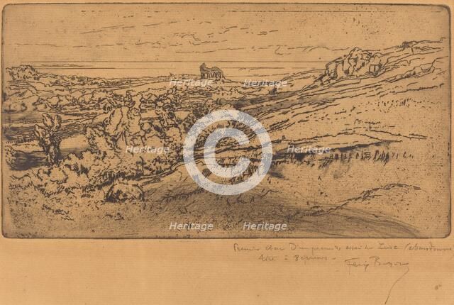 La Chapelle Saint-Michel à l'Estre (Second Version). Creator: Felix Hilaire Buhot.