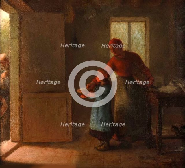 La Charité, 1859. Creator: Jean Francois Millet.