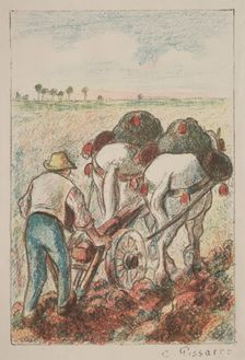 La Charrue, 1901. Creator: Camille Pissarro (French, 1830-1903)