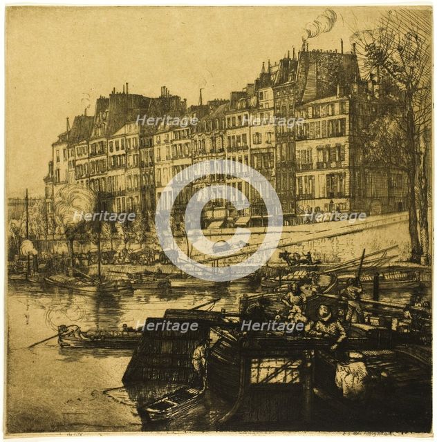 La Cité, Paris, 1907. Creator: Donald Shaw MacLaughlan.