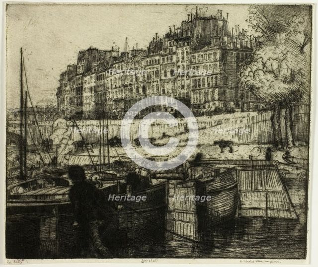 La Cité, Paris, 1900. Creator: Donald Shaw MacLaughlan.