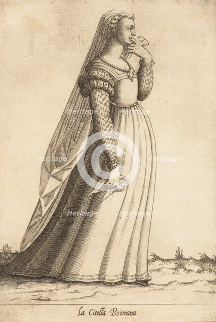 La Citella Romana (Maiden), ca. 1580. Creator: Attributed to Pietro Bertelli.