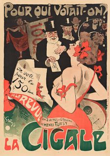 La Cigale, 1898. Creator: Jules Alexandre Grun