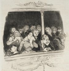 La Cinquième acte à la Gaîté, 1848. Creator: Honore Daumier