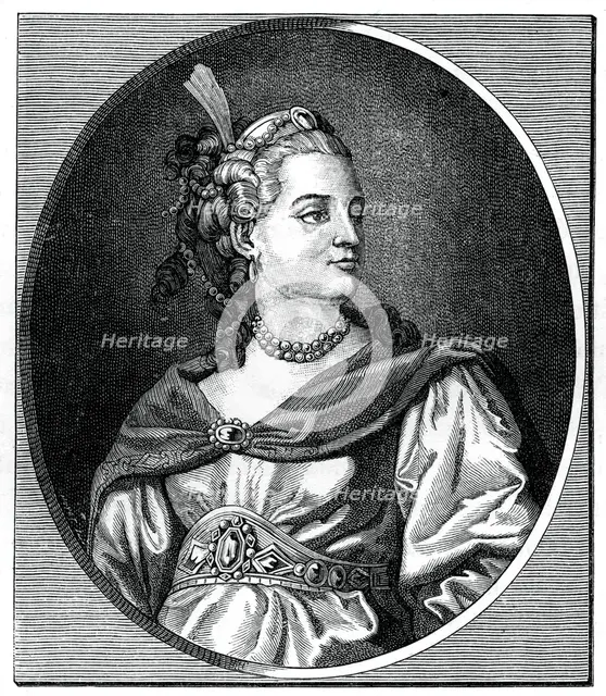 La Clairon, 1766.Artist: Schenau