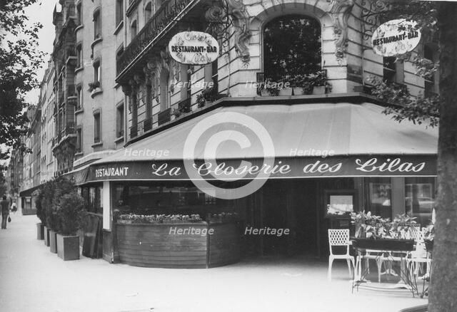 La Closerie des Lilas, Montparnasse. Creator: Anonymous.