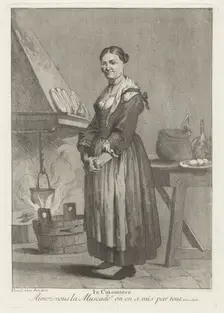 La Cuisiniere (The Cook), 1775. Creator: Giovanni David