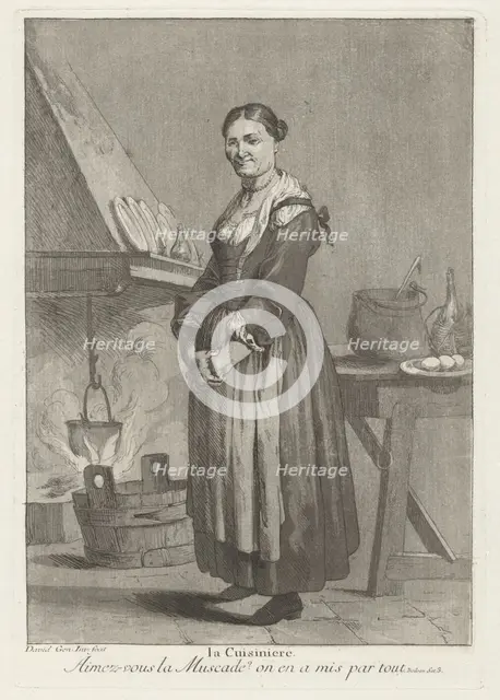 La Cuisiniere (The Cook), 1775. Creator: Giovanni David.
