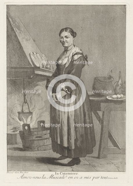La Cuisiniere (The Cook), 1775. Creator: Giovanni David.