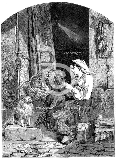 "La Culla" - painted by Williams - one of the prize pictures of the Glasgow Art Union, 1858. Creator: Unknown.