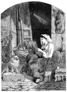 "La Culla" - painted by Williams - one of the prize pictures of the Glasgow Art Union, 1858. Creator: Unknown