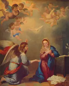 La Anunciacion (The Annunciation), 1660, (c1934). Artist: Bartolomé Esteban Murillo