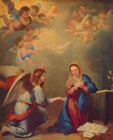 La Anunciacion (The Annunciation), 1660, (c1934). Artist: Bartolomé Esteban Murillo