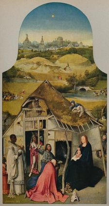 La Adoracion de Los Reyes (Adoration of the Magi), 1485-1500, (c1934). Artist: Hieronymus Bosch