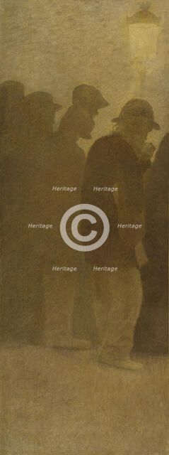 La Bouchée de pain : File d'attente, c.1904. Creator: Fernand Pelez.