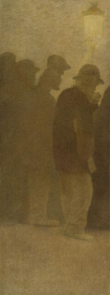 La Bouchée de pain : File d'attente, c.1904. Creator: Fernand Pelez