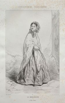 La Boulangère. Creator: Paul Gavarni (French, 1804-1866)