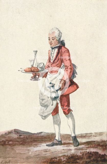 La Bouquetiere Garcon Cafetiere, c18th century, (1903). Artist: Jean-Pierre Houel