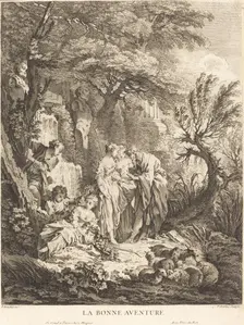 La Bonne Aventure, 1738. Creator: Pierre Alexandre Aveline