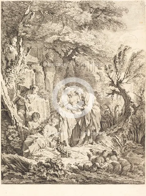 La Bonne Aventure, 1738. Creator: Pierre Alexandre Aveline.