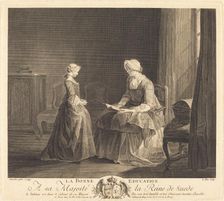 La Bonne education (The Good Education), 1757. Creator: Jacques Philippe Le Bas