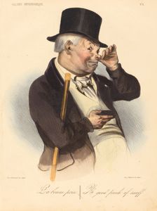 La bonne prise, 1836. Creator: Honore Daumier