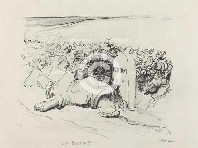 La Borne, Verdun, c. 1916. Creator: Jean Louis Forain.