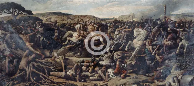 La bataille de Cannes, 1863. Creator: Francois-Nicolas Chifflart.
