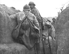 La bataille de Champagne; Nuef heures douze, le 25 septembre 1915 1915 (1924). Creator: Unknown