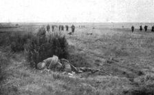 'La Bataille de la Marne; Nos troupes maitresses de la plaine 1914. Creator: Unknown