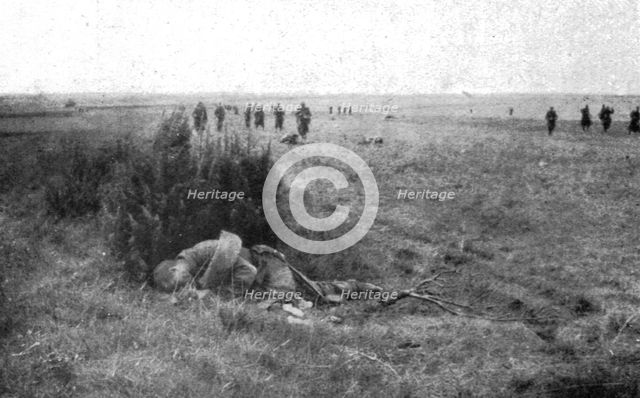 ''La Bataille de la Marne; Nos troupes maitresses de la plaine', 1914. Creator: Unknown.